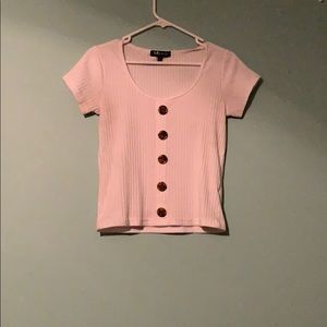 White button down crop top!